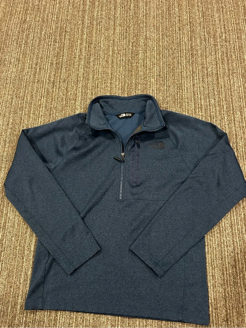 The North Face Men's Dark Navy Quarter-Zip Performance Jacket